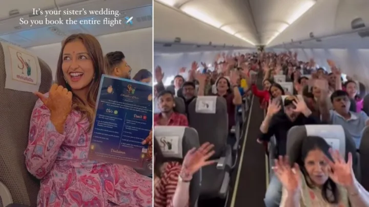 Couple Books complete flight for wedding-Buzzpenny
