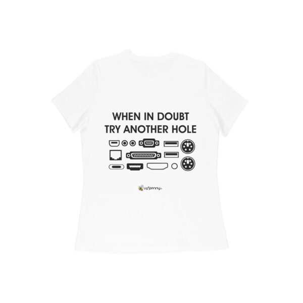 Buzzpenny | When in doubt try another hole Tees for women - Image 2